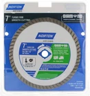 Norton 7 Diamond Professional Grade Turbo Rim Masonry Blade, No. 50509-038 New. Price: $10.99.