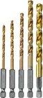 D-35318 Titanium Coated Drill Bit Set, 1/4-INCH, 5-PACK New. Price: $32.80.