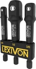 Lexivon Impact Grade Socket Adapter Set, 3" Extension Bit With Holder 3-PIECE New. Price: $11.78.
