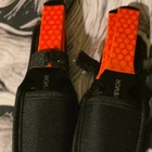 Vevor 3PC Throwing Knife Set Black Stainless Blades Orange Handles Sheaths New. Price: $27.00.