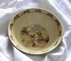 Vintage Bunnykins Royal Doulton China Cereal Bowl Playtime Recess See Saw Used. Price: $9.99.