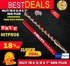 Hilti Te-c 5/8 X 7", Sds Plus, Preowned,free Pencil,l K, Fast Shipping Used. Price: $14.99.