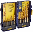 Irwin 4935607 Titanium Coated High-speed Steel Drill Bit Set, Pro Case, 15-PIECE New. Price: $38.83.