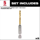 Milwaukee 48-89-4655 Shockwave 1/8 In. Titanium Twist Drill Bit (5-PACK) New. Price: $12.99.