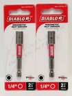 Diablo DNTSL14 1/4" X 2-9/16" Impact Magnetic Nut Setter New. Price: $14.49.