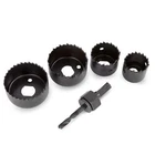 Hole Saw Set With Arbor 1-1/4-INCH, 1-1/2-INCH, And 2-1/8-INCH, 3580 New. Price: $10.38.