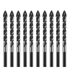 10 Pcs 1/4 Inch Carbide Drill Tile Glass Bits 3-FLATS Shank Masonry... New. Price: $21.07.