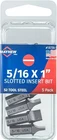 Mayhew 18739-5 5/16" X 1" Slotted Insert Bit, Pack 1EA New. Price: $15.57.