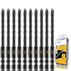Masonry Drill Bit Set 1/4" (10PCS) - Cement New (6MM), Black. Price: $24.63.