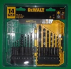 New Dewalt 14-PIECE (black And Gold) Drill Bit # DWAMDB14SET NA693202. Price: $22.00.