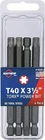 Mayhew 19340-4 T40 3.5" Torx Power Bit, Pack 1EA New. Price: $18.18.