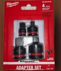 Milwaukee Shockwave Impact Duty 4PC Socket Adapter Set 1/4 3/8 1/2 49-66-6742 New. Price: $35.00.