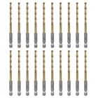 Sali 20PCS Cobalt Drill Bit Set 11/64" Hex Shank M35 Hss For Metal New. Price: $35.99.