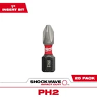 Shockwave Impact Duty 1 In. Phillips #2 Alloy Steel Insert Bit Set (25-PACK) New. Price: $26.90.