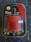 Mk Morse 2-3/8" Bi-metal Hole Saw W/ Attached Arbor Part# MHSA38C New. Price: $19.95.