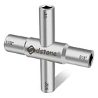 Sdstone 4 Way Sillcock Key,steel Water For Valve, Faucet, 1PACK, Silver New. Price: $11.75.