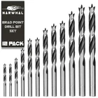 Narwhal Brad Point Wood Drill Bit Set (12 Pack With Storage Case - 1/8" 1/... New. Price: $23.38.