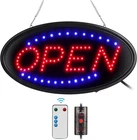 Fitnate Led Open Sign With Remote, Ultra 19X10" Oval, New. Price: $46.95.