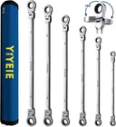 Yiyeie 6 Pcs Extra Long Flex Head Ratcheting Wrench Set Metric 8-19MM New. Price: $63.00.