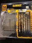 New Dewalt DW1354 Pilot Point 14 Piece Titanium Drill Bit Set Free Shipping. Price: $18.99.