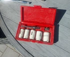 Blue-point Tools Piece Hole Saw Set 3/4 7/8 1" 1-/8" 1-1/4" LHS606B Used. Price: $27.99.
