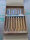 Disston Porter Wood Turning Chisel And Gouge Set D-1-S 8 Pieces W/ Box Nice Used. Price: $49.95.