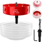 Doaho 1/4 Hole Saw For Recessed Lights With Dust 6.25 Inch, Red New. Price: $27.46.