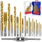 Ruritkit 18PC Metric Tap & Drill Set M2-M12 Titanium Hss Thread Tool New. Price: $76.99.