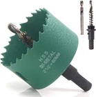Koopi 2-3/8" Bi-metal Hole Saw With Arbor And Replacement Inch, Clear New. Price: $12.63.