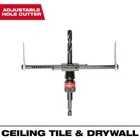 Milwaukee 2 In. To 7 Adjustable Hole Saw Cutter Open. Price: $34.99.