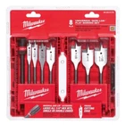 Milwaukee 49-22-0175 8-PIECE Universal Quik-lok Flat Boring Spade Bit Set Case New. Price: $28.45.