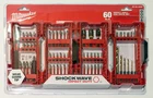 Milwaukee Shockwave 60 Piece Impact Drill & Drive Set 48-32-4029 New. Price: $38.00.