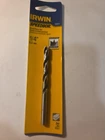 Irwin 49614 Round Shank Steel Brad Point Drill Bit 1/4 Dia. X 3-31/32 In. New. Price: $12.99.