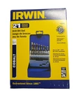 Irwin 21PC Cobalt High Speed Steel Drill Bit Set Sizes: 1/16" Thru 3/8" #63221 New. Price: $44.95.