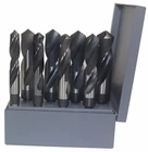 8 Piece Hss Black And Bright Reduced Shank Drill Bit Set, 9/16" - 1" New. Price: $225.81.
