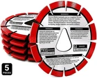 6'' XL6-3000 Husqvarna Soff-cut 542777007 Red Diamond Blade Early Entry 5PK New. Price: $310.00.