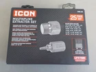 *new* Icon Multispline Screw Extractor Set, 25-PIECE XMS-25 58699- Free Shipping. Price: $63.99.