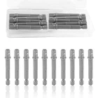 10 Pieces 1/4" Square To Hex Adapter, Inch Socket Bit... New. Price: $11.59.