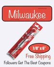Milwaukee Carbide Hammer Drill Bit 7/8" X 4" 6" 48-20-9047 With 3/8" Shank New. Price: $13.00.