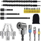 Flexible Drill Bit Extension Set, 105 Right Angle Attachment, 1/4 3/8 ... New. Price: $20.76.