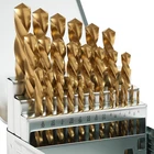 Cobalt Left Hand Drill Bit Set, 29PCS M35 High Speed Steel Jobber Length New. Price: $116.99.