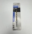 Kobalt 3/16-IN Titanium Coated 1/4" Hex Shank Twist Drill Bit 2660837 New. Price: $15.99.
