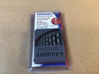 Dremel 1/32" -to- 1/8" Precision Drill Bit Set Wood & Soft Metals 7 Pc, 628-01 Open. Price: $11.95.
