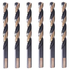 6 Pcs, 3/8", Black And Gold Twist Drill Bits In New. Price: $26.61.