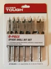 Hyper Tough 6 Piece Spade Drill Bit Set ( New ). Price: $9.99.