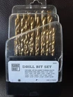 29PCS/SET Hss Drill Black Gold Multi-bits Twist Metal 1/16"-1/2" New. Price: $30.00.