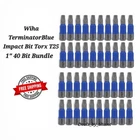 Wiha 70060 Terminatorblue Impact Bit Torx T25 - 1" 40PC Bundle New. Price: $18.98.