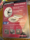 Allway WEK2 Wall-ez Drywall Repair Kit With Tapered Hole Saw And Plugs New. Price: $17.49.