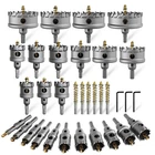 Hole Saw Kit 33PCS 1/2 To 4 Tct Carbide Tipped Metal Drill Bit Set Hard Steel New. Price: $209.99.
