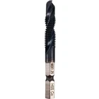 M8 Combination Tap And Drill Bit - Tiain Coated, M35 Cobalt Steel, 118 Spl New. Price: $19.86.